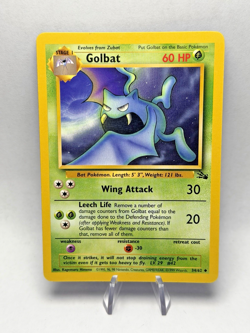 Golbat 34/62 Base Set Series Fossil UNCOMMON Stage 1 Pokemon Card 1999 WOTC NM - Image 1