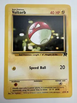 VOLTORB - Team Rocket Set - 69/82 - Common - Pokemon Card - Unlimited - LP - Image 1