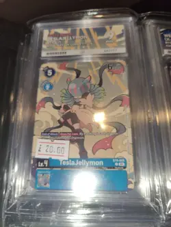 Teslajellymon BT9-025 Illustration ACE Graded 9 Digimon Card English - Image 1