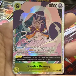 One Piece Card Game🏴‍☠COLOR: YELLOW OP13-108 JEWELRY BONNEY SR FOIL NM TCG ENG - Image 1