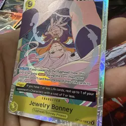 One Piece Card Game🏴‍☠COLOR: YELLOW OP13-108 JEWELRY BONNEY SR FOIL NM TCG ENG - Image 3