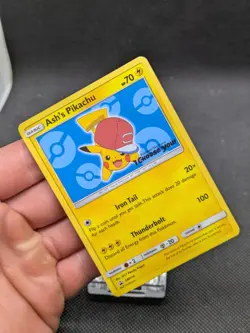 Ash's Pikachu SM114 Black Star Movie Promo I Choose You! Pokemon Card LP/Played - Image 2