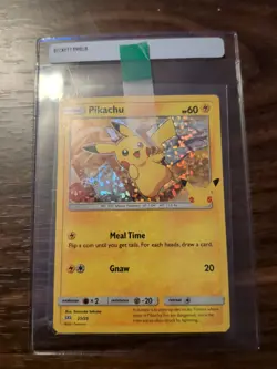 2021 POKEMON TCG MCDONALDS 25TH ANNIVERSARY BASIC HOLO PIKACHU CARD 25/25 - Image 1