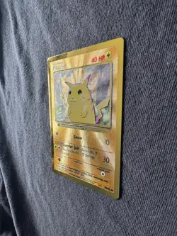 25th Anniversary Celebrations UPC Pikachu Metal Holo Promo Card - Image 3