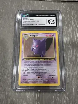 Pokemon Gengar 1st First Edition Fossil Holo Card 5/62 English - Image 1