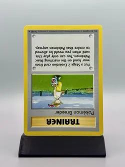 Pokemon Breeder Trainer 76/102 Shadowless Base Set - Pokemon TCG Card Rare - Image 2