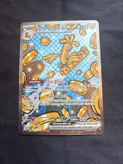 Pokemon Gholdengo EX TCG Prismatic Evolutions Card 164/131 NM Condition - Image 1
