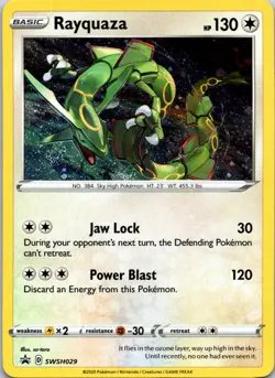 SWSH: Sword & Shield Promo Cards #SWSH029 Rayquaza - Image 1