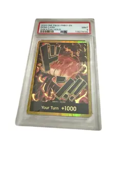2024 ONE PIECE PRB01 EN DONI! CARD SAKAZUKI-GOLD PSA 9 - Image 1