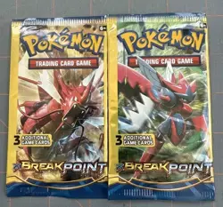 3 Pokemon Mini Packs Pokemon XY Breakpoint 3 Card Booster Pack - Image 1