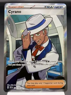 Cyrano 230/191 - Full Art Ultra Rare - Surging Sparks Pokemon Card NM - Image 1