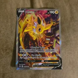 Pokemon TCG Jolteon V SWSH183 Promo Full Art Holo 190 HP English Card - Image 1