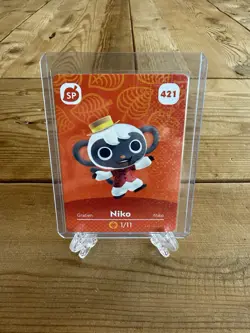 Niko SP #421 - Animal Crossing Amiibo Card Series 5 - Near Mint - Image 2