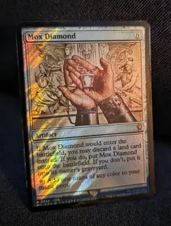 Mox Diamond SURGE FOIL Playtest Card - Custom CEDH Bling - Image 1