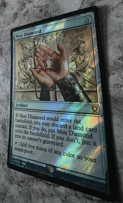Mox Diamond SURGE FOIL Playtest Card - Custom CEDH Bling - Image 4