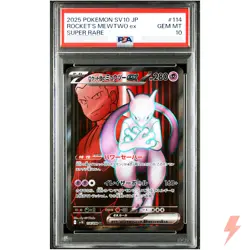PSA 10 Team Rocket's Mewtwo ex SR 114/098 SV10 Glory of Team Rocket - Japanese - Image 1