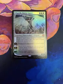 MTG Elspeth, Storm Slayer #11 Tarkir Dragonstorm NM FOIL - Image 1