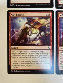 4x Mtg Phyrexia All Will Be One Volt Charge NM/M Magic The Gathering - Image 2