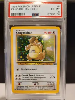Pokemon: Kangaskhan 5/64 Jungle Unlimited Holo PSA6 - Image 1