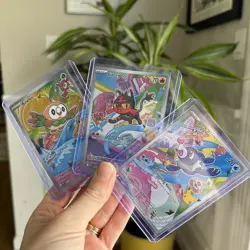 -Pokemon First Partner Illustration Collections-Rowlet 43 Litten 44 Popplio 45 - Image 1