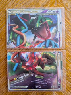 Pokemon TCG Rayquaza & Deoxys LEGEND (Both Halves) Undaunted 89+90/90 Holo Holo - Image 1