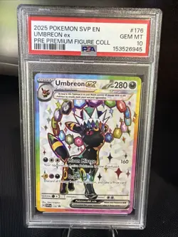 Pokemon Umbreon EX SVP 176 Premium Figure Collection Black Star Promo PSA 10 - Image 1
