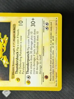 Electabuzz 20/102 - Shadowless Base Set Non-Holo Rare Pokemon TCG LP - Image 5