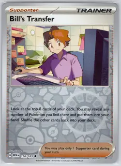 Bill's Transfer 156/165 151 Uncommon Reverse Holo NM - Image 1