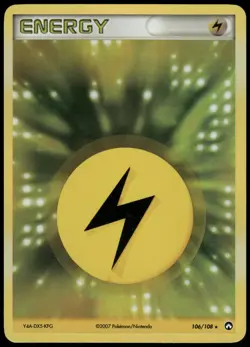 Pokemon Lightning Energy Rare Power Keepers 106/108 HP Holo - Image 1