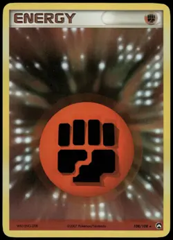 Pokemon Fighting Energy Rare Power Keepers 108/108 HP Holo - Image 1