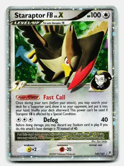 STARAPTOR FB LV.X SUPREME VICTORS 147/147 MP LV.X RARE POKEMON - Image 2