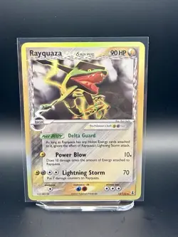 Pokemon Rayquaza Delta Species 13/113 Holo EX Delta Species Rare LP Vintage 2005 - Image 1