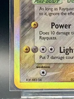 Pokemon Rayquaza Delta Species 13/113 Holo EX Delta Species Rare LP Vintage 2005 - Image 4