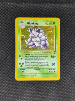Nidoking 11/130 Holo Rare MP - WOTC Pokemon TCG - Base Set 2 - Image 1