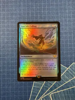 Lost Isle Calling Foil Lord of the Rings Magic the Gathering Card - Image 1