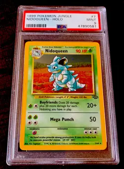 POKEMON JUNGLE NIDOQUEEN #7 HOLO PSA 9 MINT-NICE! (232 Pop) - Image 1