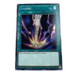 Yu-Gi-Oh! Raigeki TN19-EN010 Limited Edition Secret Rare Spell Card NM - Image 1