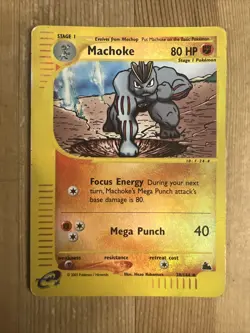 Pokemon TCG Machoke Skyridge 38/144 Reverse Holo Uncommon HP/DMG - Image 1