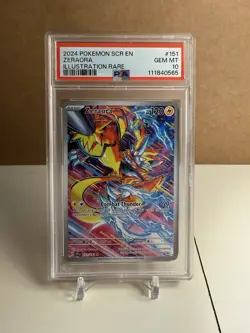 Pokemon 2024 Zeraora Illustration Rare Holo Sv07 Stellar Crown 151/142 PSA 10 - Image 1