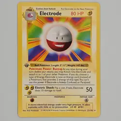 Electrode Base Set (Shadowless) 21/102 Rare 1st Edition Pokemon TCG LP - Image 1