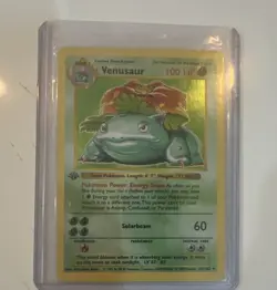Pokemon Venusaur 15/102 Base Set Shadowless 1st Edition Holo Rare 100 HP - Image 1