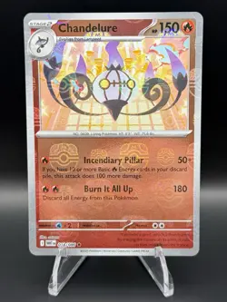 Chandelure (Master Ball Pattern) 018/086 SV: White Flare Holo Pokemon Holo NM - Image 1