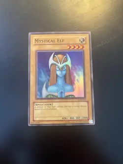 Mystical Elf Super Rare The Legend of Blue Eyes White Dragon LOB-062 NM/LP - Image 1