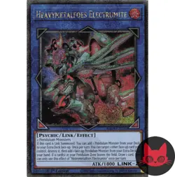 Yugioh Heavymetalfoes Electrumite RA04-EN292 QC Super Rare 1st Edition NM - Image 1