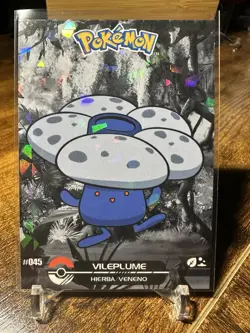 2025 Pokemon Crystal Card Collection Black Dark Edition #045 Vileplume Holo - Image 1