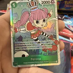 2025 One Piece Legacy of the Master Perona Super Rare #OP12-034 NM - Image 1