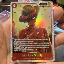 One Piece - Monkey.D.Luffy OP12-015 SR Legacy of the Master Foil NM - Image 1