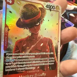 One Piece - Monkey.D.Luffy OP12-015 SR Legacy of the Master Foil NM - Image 3