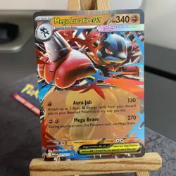 Pokemon TCG Mega Lucario Ex 077/132 Mega Evolution Near Mint - Image 1