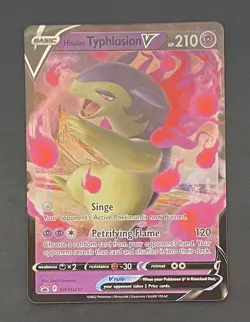 Pokemon Card Hisuian Typhlosion V SWSH237 Black Star Promo - Near Mint - Image 1